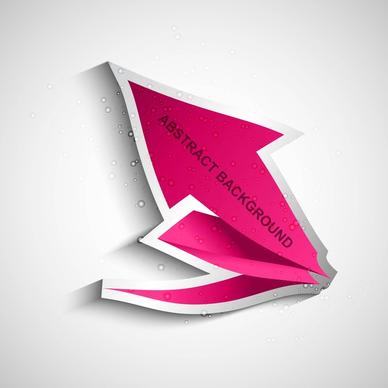 abstract arrow vector white background