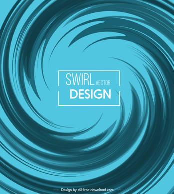 abstract background blue modern dynamic twisted shape decor