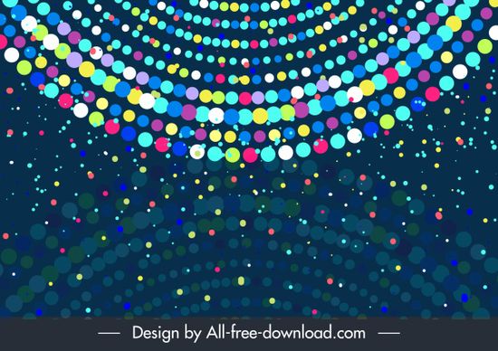 abstract background colorful circles lights layout