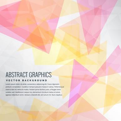 abstract background colorful triangles decoration