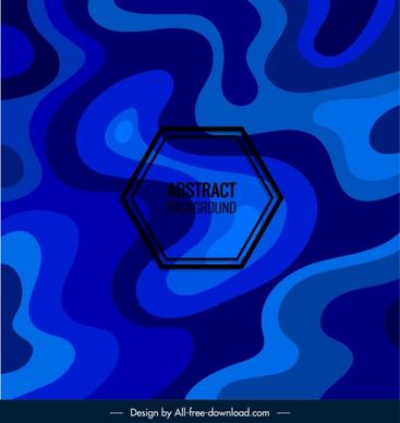 abstract background dark blue deformed shapes ornament
