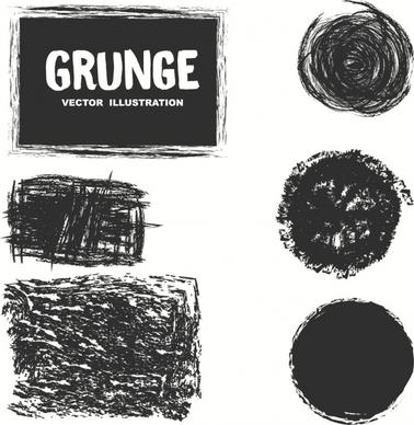 abstract background design elements black grunge shapes