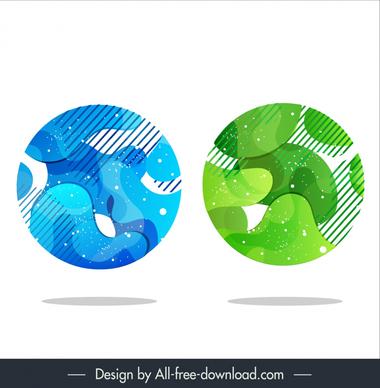 abstract background design elements circle shapes