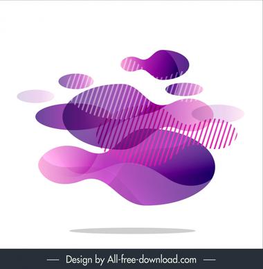 abstract background design elements violet deformity shape