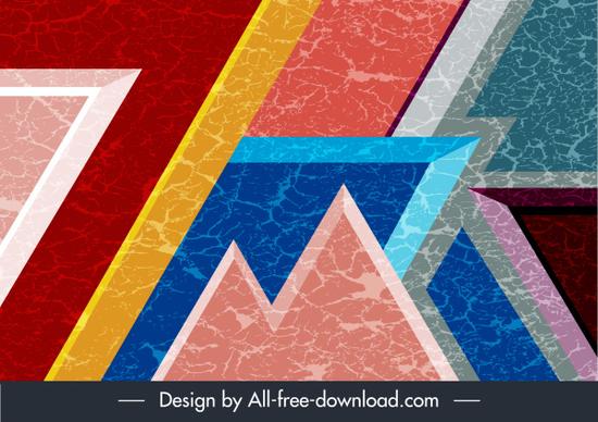 abstract background modern colorful flat geometric sketch