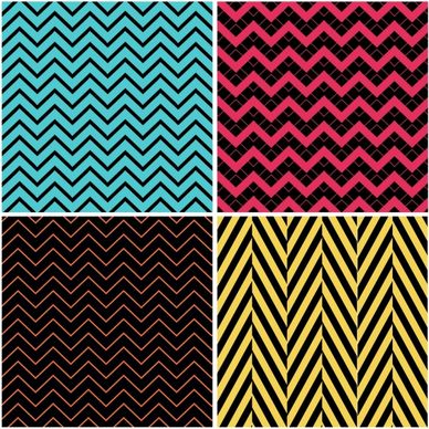 abstract background sets multicolored decor zigzag lines decor