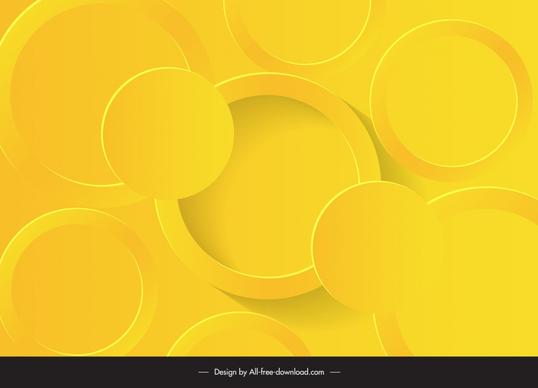 abstract background template bright 3d circles layers