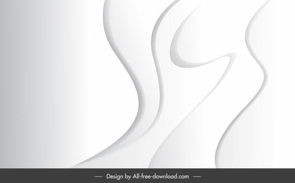 abstract background template bright white curves sketch
