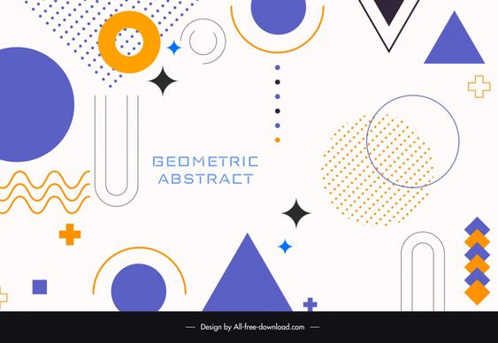 abstract background template flat geometry