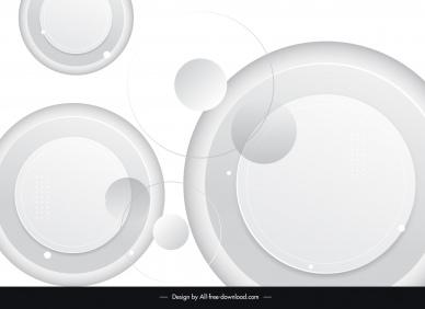abstract background template modern circles decor