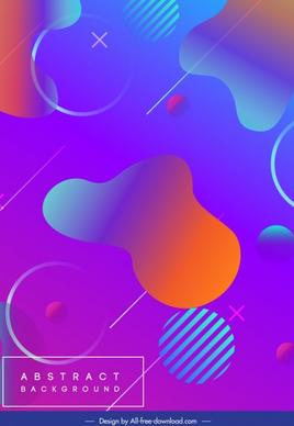 abstract background template modern colorful flat design