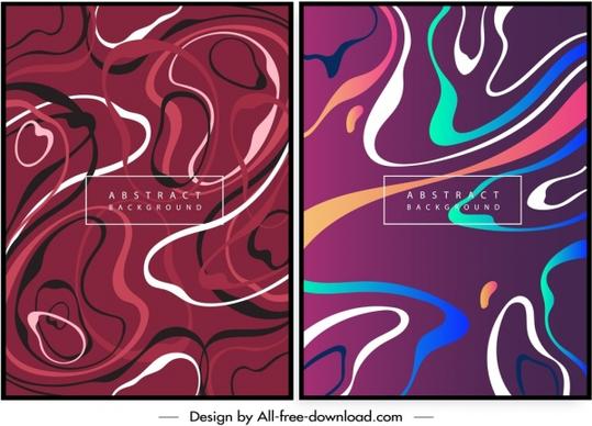 abstract background templates colored curves motion decor