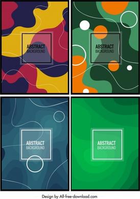 abstract background templates colorful illusion decor