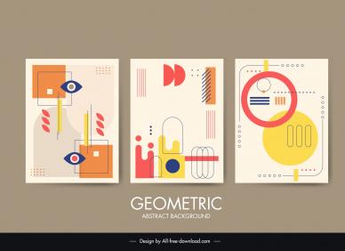 abstract  background templates flat classical geometric decor