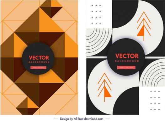 abstract background templates geometric decor