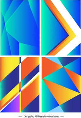 abstract background templates modern bright colorful geometric decor