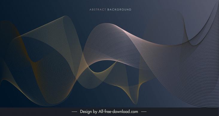 abstract background templatey golden wavy lines 3d