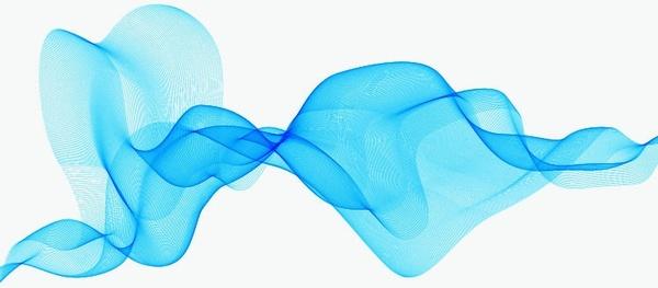 abstract background with blue waves vector graphic