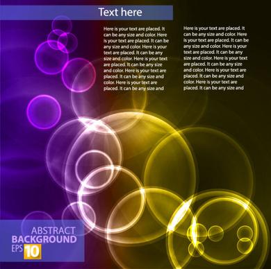 abstract background with colored bubbles vector graphic
