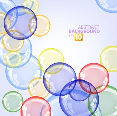 abstract background with colored bubbles vector graphic