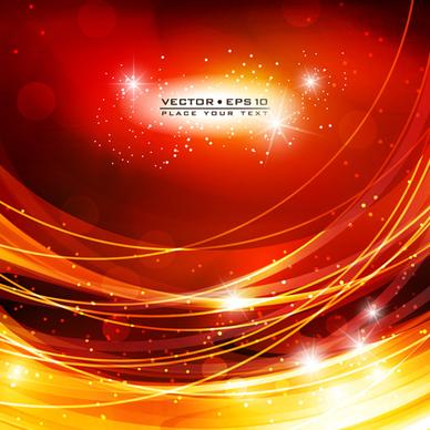 abstract backgrounds with fiery vector set