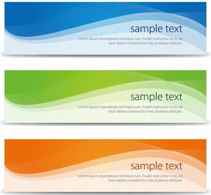 Abstract Banners Set Vector Illustration