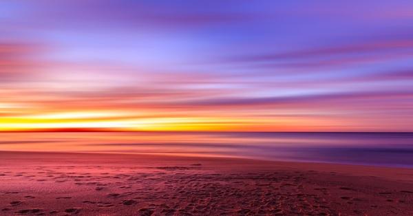 abstract beach cloud dawn evening horizontal