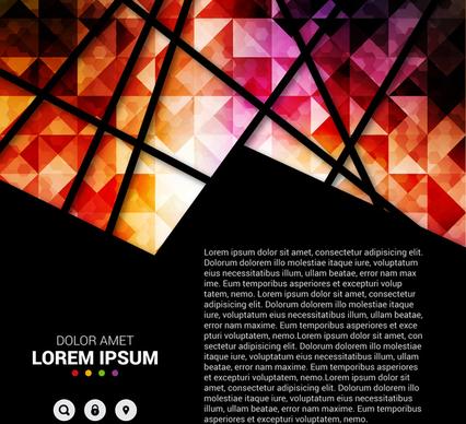 abstract black background with geometric shapes
