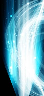 abstract blue bright colorful wave vector illustration