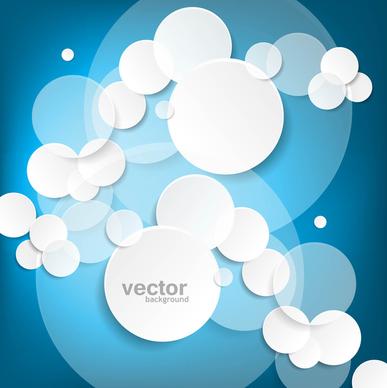 abstract blue circle illustration background vector