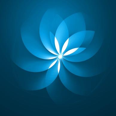 abstract blue colorful floral background vector