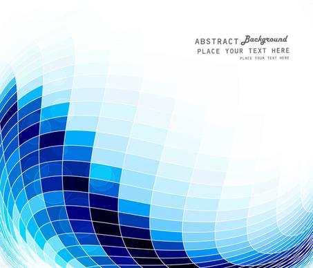 abstract blue colorful mosaic background vector design