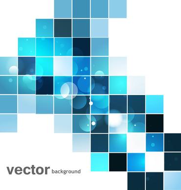 abstract blue colorful mosaic whit background vector design