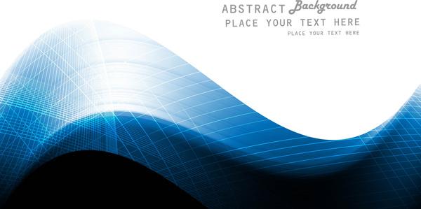 abstract blue colorful shiny wave vector whit background