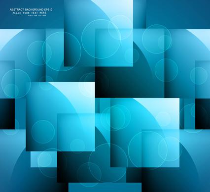abstract blue colorful squares concept vector illustration