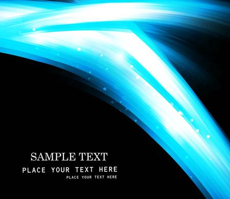 abstract blue colorful wave vector design