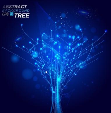 abstract blue light vector backgrounds