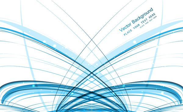 abstract blue technology stylish line colorful wave vector design