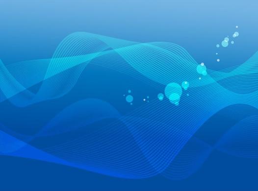 Abstract Blue Wave Background Vector Graphic