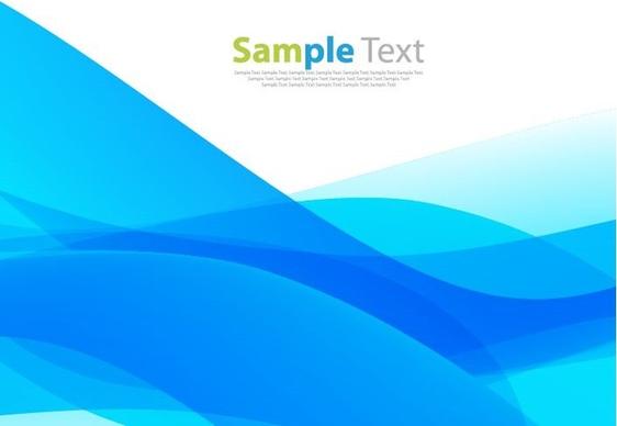 abstract blue waves design background vector illustration