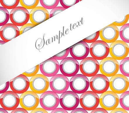 abstract bright circle shiny colorful background vector