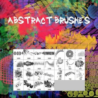 abstract brushes
