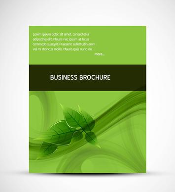 abstract business brochure green lives vector