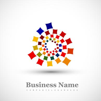 abstract business icon success colorful vector design