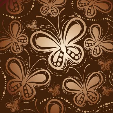abstract butterfly pattern vector