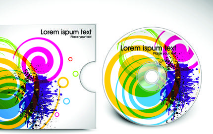 abstract cd cover vector background