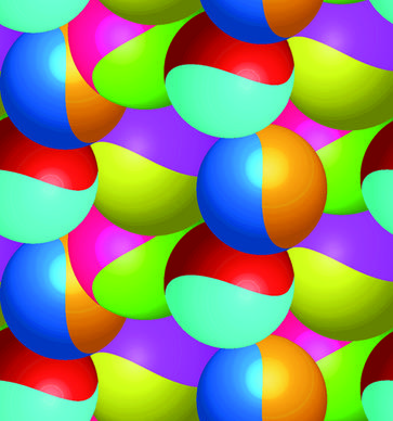 abstract color ball vector background