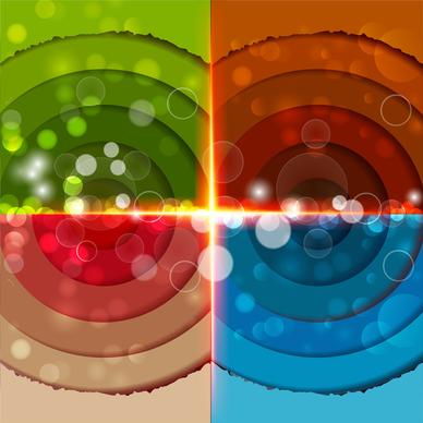 abstract colored circles on bokeh background