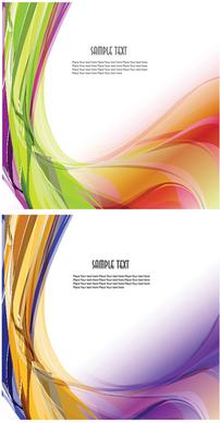 abstract colored dynamic wave line vector