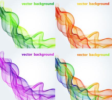 abstract colored smoke vector